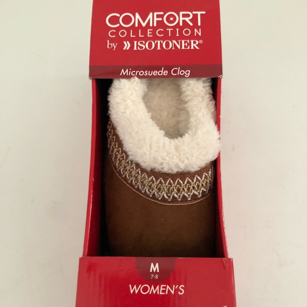Isotoner comfort micro suede clogs